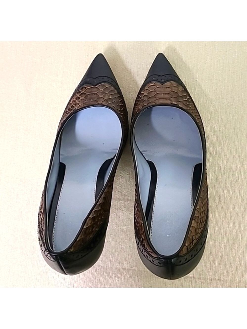 3.5 Inch Lambertson Truex Heels Made in Italy  36.5 EU Leather - Picture 4 of 10